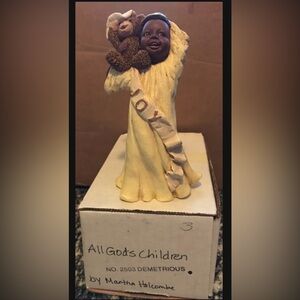 Vintage Martha Holcombe All Gods Children “Demetrious” Joy Angel Figurine